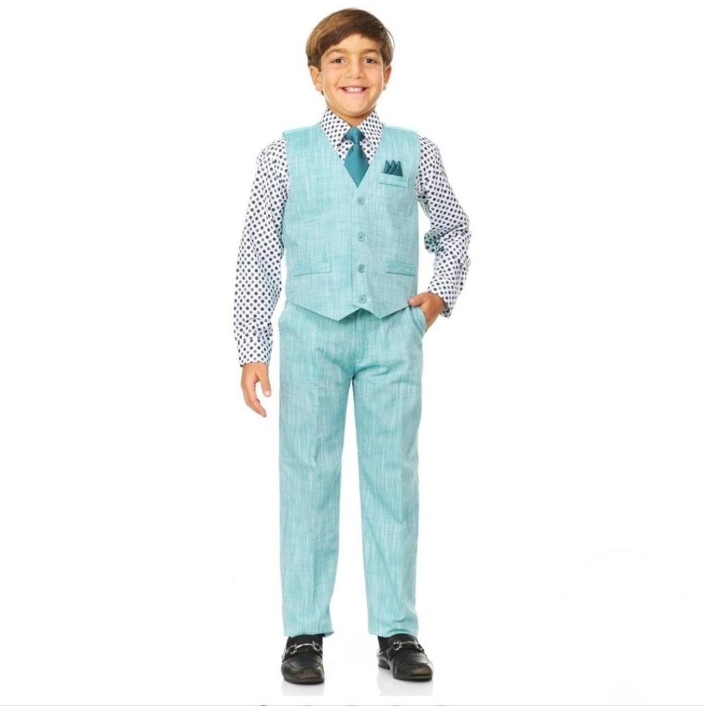 Vittorino Kids 4 Piece Aqua Blue Matching Set Size 18